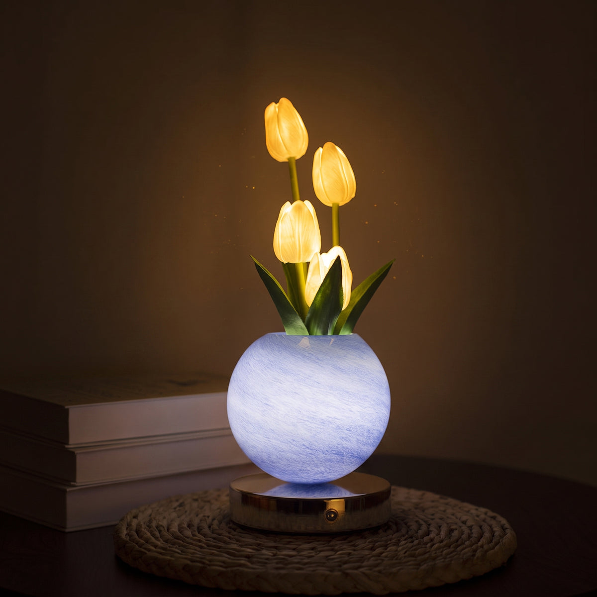 LED Tulip Planet Night Light Bedroom Decorative Table Lamp